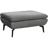 Die Planbar Hocker "MP-IN23002", grau (cyber grau), B:93cm H:44cm T:72cm, 100% Recyceltes Polyester, Hocker, Hocker, hochwertige Kaltschaumpolsterung, stylische Metallfüße
