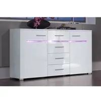 Höltkemeyer Sideboard HÖLTKEMEYER "Flame", weiß, Sideboards, Sideboard, Breite 130 cm