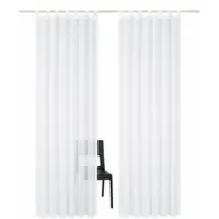 Otto Home Gardine "REGINA" Gr. 3, weiß, B:140cm H:225cm, Polyester, Gardinen, Gardine, Vorhang, Fertiggardine, 2-er Set, transparent, modern, Topseller
