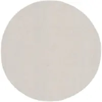 Theko Wollteppich "Royal Berber Uni", weiß, H:18mm Ø:190cm, Schurwolle, Teppiche, Wollteppich, Berber Optik, reine Wolle, ideal im Wohnzimmer & Schlafzimmer