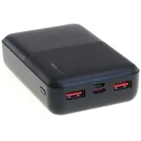 AccuCell Universal Zusatz-/ Notfall-Akku Powerbank mit 10000 mAh zum Laden fast aller Geräte, 2 USB Ausgänge