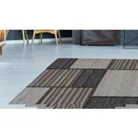 Calo-deluxe Teppich "Roxy 120" Gr. 4, beige (natur, creme), B:160cm H:6mm L:230cm, Baumwolle, Kunstfaser, Wolle, Teppiche, Teppich, Jacquard, Flachgewebe, Wohnzimmer, Esszimmer