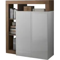 Home affaire Highboard "Hamburg", weiß (weiß, mercure), B:108cm H:126cm T:42cm, Sideboards, Highboard, Breite 108 cm