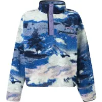 Columbia - Women's Helvetia II Printed Cropped Half Snap - Fleecepullover Gr S blau