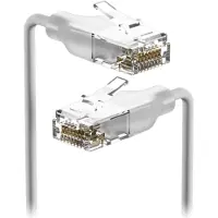 Ubiquiti UACC-Cable-Patch-EL-1M-W Netzwerkkabel Durchscheinend, Weiß Cat6