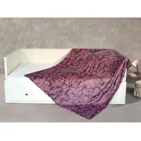 Kinzler Wohndecke "Kaschmirtouch", lila (beere), B:150cm L:200cm, Polyester, Wohndecken, Wohndecke, elegantes Allover-Design, Kuscheldecke, bedruckt, 150x200 cm