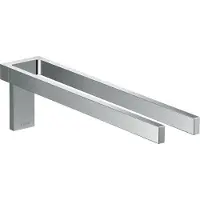 Hansgrohe AXOR UNIVERSAL Rectangular Handtuchhalter, Metall, doppelt, fest, Länge 380mm, 42622000, Farbe: Chrom