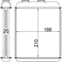 MAHLE ORIGINAL Wärmetauscher, Innenraumheizung AH 41 000S