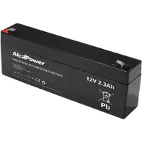 Alcapower 12V 2,3Ah AGM-Akku, versiegelt, wiederaufladbar - Ideal für Alarmanlagen, USV-Anlagen und Spielzeug - Faston T1-Anschluss