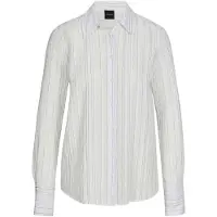 MADELEINE Hemdbluse "Hemdbluse Viskosebluse mit Streifenmuster" Hemdbluse mut Rückepasse