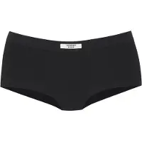 Copenhagen Studios Panty , Damen, Gr. XS (34), schwarz, Feinripp, Obermaterial: 96% Baumwolle, 4% Elasthan, unifarben, körpernah, Unterhosen Panty, angenehme Ripp-Qualität