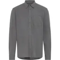 Blend Langarmhemd "Langarmhemd BHAlo", Herren, Gr. XL, N-Gr, silber (iron gate), Obermaterial: 96% Baumwolle CO. 4% Elasthan EL., Hemden Langarmhemd