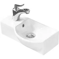 Mexen Hugo Aufsatzwaschbecken rechts 40 x 22 cm, weiß - 21254000R