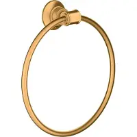 Axor hansgrohe Montreux Handtuchring, 42021250, Farbe: Brushed Gold Optic