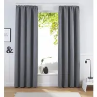 Bruno Banani Verdunkelungsvorhang "Bela" Gr. 4, grau, B:130cm H:245cm, Polyester, Gardinen, Verdunkelungsvorhang, blickdicht, meliert, verschiedene Größen