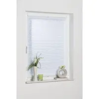 K-Home Plissee "Capri", weiß, B:115cm H:130cm, Obermaterial: 100% Polyester, Plissees, Plissee, Ausbrennerstoff