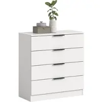 Home affaire Kommode "SKARDE, Breite 74 cm, 4 Schubkästen, viel Stauraum", weiß, B:74cm H:80cm T:35cm, Sideboards, Kommode, Sideboard, Anrichte, Schubkastenkommode, Schrank