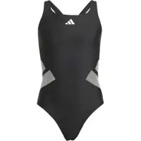 Adidas - Kid's 3 Bar Logo C-Back Suit - Badeanzug Gr 128 schwarz