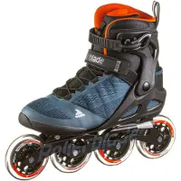 Rollerblade Macroblade 90, Erwachsene, Männlich, Schwarz, Blau, Orange, Einfarbig, Hoher Stiefel, Schwarz, Orange, Durchscheinend