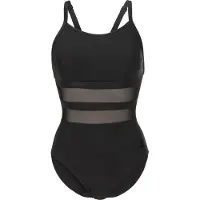 Arena - Women's Mesh Equals Swimsuit Back B - Badeanzug Gr 44 schwarz