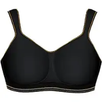 Viania Sport-BH "Sport BH intense", Damen, Gr. 90, Cup D, schwarz, Obermaterial: 89% Polyester PES. 6% Elasthan EL. 5% Polyamid PA., BHs Sport-BH