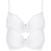 Viania T-Shirt-BH "2er Pack Spacer Bügel BH Leni", Damen, Gr. 100, Cup E, beige (champagner champagner), Stoff, Obermaterial: 46% Polyamid PA. 45% Polyester PES. 9% Elasthan EL., BHs T-Shirt-BH