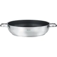 Rösle Servierpfanne RÖSLE "PUREELEMENTS Ø 28 cm Keramik ProCeraPlus", silber (silberfarben), B:29,5cm H:8cm L:37,4cm Ø:28cm, Pfannen, Servierpfanne