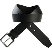 BOSS Ledergürtel "Joris Sz35", Herren, Gr. 85, schwarz (schwarz 001), Leder, unifarben, Gürtel Ledergürtel