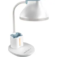 Ideus 7-W-LED-Schreibtischlampe mit einstellbarer Lichtfarbe und Berührungsschalter, weiß, DEBRA 04230