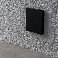 Longlife LED LED Treppenleuchte IP44 eckig schwarz - Lichtfarbe: Warmweiß 1,5W - Lichtaustrit...