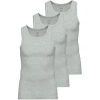 Ammann Achselhemd "3er Pack Athletic Shirt Day Modern / Close to you", Herren, Gr. 6, N-Gr, grau (cloud melange), Obermaterial: 93% Baumwolle CO. 7% Elasthan EL., Unterhemden Achselhemd