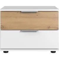 Wimex Nachtkonsole "Gibraltar", weiß (weiß, artisan, eiche, nachbildung), B:52cm H:40cm T:38cm, Holzwerkstoff, Sideboards, Nachtkonsole, in 2 Höhen, wahlweise im 2er Set