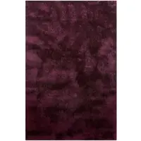 Homie Living Teppich "Pisa", rot (bordeaux rot), B:120cm H:25mm L:170cm, Polyester, Teppiche, Teppich, Hochflor, Microfaser, uni, weich, Shaggy, Wohnzimmer, Schlafzimmer