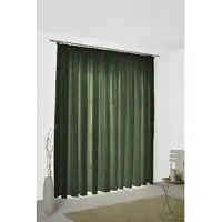 Wirth Vorhang "Sepino" Gr. 3, grün, B:132cm H:220cm, Jacquard, Obermaterial: 75% Polyester, 25% Baumwolle, Gardinen, Vorhang