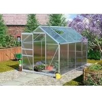 Vitavia Gewächshaus "Calypso 5800", silber (silberfarben), B:192cm T:302cm, Gewächshäuser, Gewächshaus