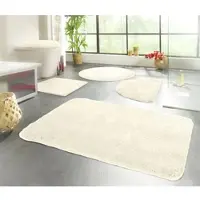 Kinzler Badematte "Chaozhou, Badvorleger, Badezimmer Teppich", beige (natur), H:20mm, Polyester, Badematten, Badematte, Badteppich, Uni Farben, weich, als rechteckig, rund & Set erhältlich