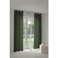 Wirth Vorhang "Sepino" Gr. 3, grün, B:132cm H:220cm, Jacquard, Obermaterial: 75% Polyester, 25% Baumwolle, Gardinen, Vorhang