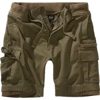 Brandit bequeme Herren Shorts Kordelzug Reißverschluss mit Baumwolle Khaki