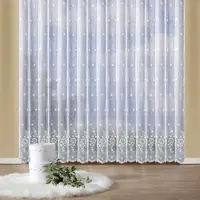 Weckbrodt Gardine "Isabella" Gr. 22, weiß, B:750cm H:175cm, Polyester, Gardinen, Gardine, echte Stickerei, Florentiner Optik, Allover, Bordüre, Store
