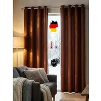 Wirth Vorhang "Trondheim B" Gr. 16, braun (schoko), B:270cm H:255cm, Chenille, Polyacryl, Gardinen, Vorhang