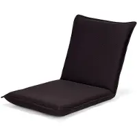 Costway Bodenstuhl mit 6-stufig verstellbarer Rückenlehne, Bodensessel gepolstert, Game Sessel, Relaxliege, Lazy Sofa, 150kg belastbar, Meditationsstuhl Kaffee