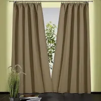 Weckbrodt Vorhang "Sento" Gr. 3, braun (schlamm), B:135cm H:230cm, Baumwolle, Polyester, Gardinen, Vorhang, Baumwolle, blickdicht, matte Struktur, unifarben, Gardine, Store