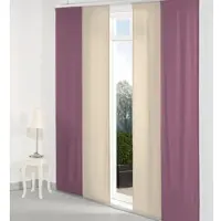Wirth Schiebegardine "Neufahrn" Gr. 4, lila, B:60cm H:245cm, Jacquard, Polyacryl, Polyester, Gardinen, Schiebegardine, Inkl. Befestigungszubehör
