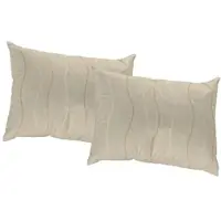 Wirth Dekokissen "Sepino" Gr. 3, beige (beige, gemustert), B:40cm L:60cm, Baumwolle, Polyester, Dekokissen_Sitzkissen_Kissenhüllen, Dekokissen, Kissenhülle ohne Füllung, 2 Stück