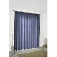Wirth Vorhang "Sepino" Gr. 2, blau, B:132cm H:180cm, Jacquard, Obermaterial: 75% Polyester, 25% Baumwolle, Gardinen, Vorhang