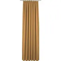 Adam Audio Vorhang ADAM "Uni Collection" Gr. 2, gelb (curry), B:145cm H:175cm, Baumwolle (Bio-Baumwolle), Gardinen, Vorhang, aus 100% Bio-Baumwolle, Vorhang nach Wunschmaß