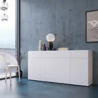 Home affaire Sideboard "Rimini", weiß (alpinweiß), B:179,8cm H:85,7cm T:40cm, Holzwerkstoff, Sideboards, Sideboard, Breite 180 cm