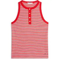 Tommy Hilfiger Gold Button Henley Ärmelloses Oberteil