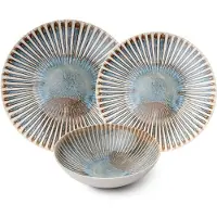 Hermia Concept , GBSATN24Y4R16463, Essservices, Tafelservice (24 Teile), Mehrfarbig, Porzellan, 25 x 25 x 2 cm