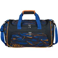 NEOXX Sporttasche "Move", Jungen, Gr. B/H/T: 43cm x 26cm x 24cm, schwarz (streetlight), Polyester, Taschen Sporttasche, teilweise aus recyceltem Material